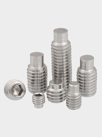 M2M3M4M5M6M8M10-M16 304不銹鋼內六角凸端緊定螺絲無頭頂絲機米