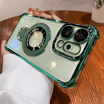 高透護盾 磁吸支架 全包 手機殼 適用OPPO Reno 15 14 13 12 10 Pro A3 A5Pro 防摔殼