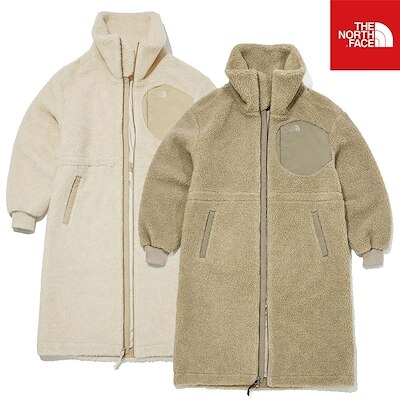 ノースフェイス 韓国  レディース W'S CHENA FLEECE COAT柄デザイン無地