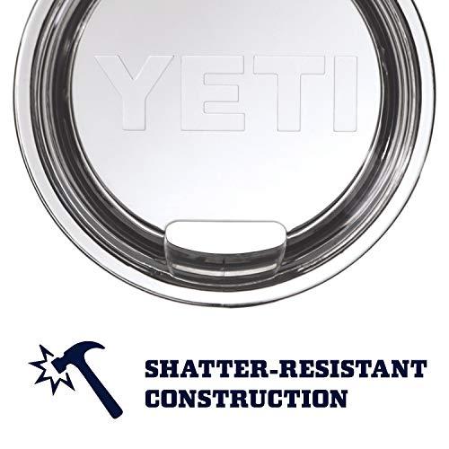 YETI Rambler 10オンス ローボール 蓋付き 真空断熱 ステンレス製、ブラック