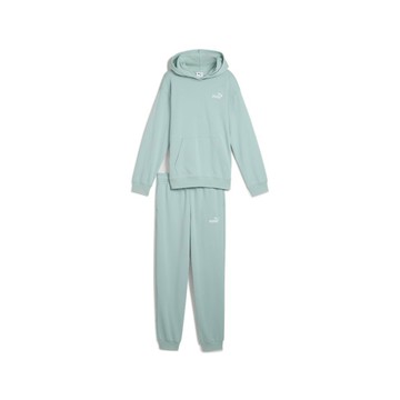 PUMA 基本系列長厚連帽T恤+長褲套裝 女童