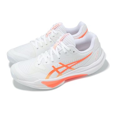 Asics 排球鞋 Sky Elite FF 3 女鞋 男鞋 白 橘 攻擊手 緩震 回彈 羽排鞋 亞瑟士 1052A075104