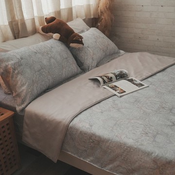 淡麗 薄床包兩用被組(60支)專櫃級 100%天絲【超取限一組】