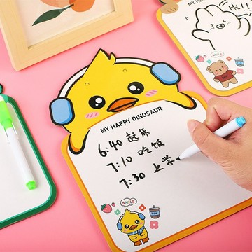 隔日到貨🎀動物小白板 安親班 課堂 小白板 留言板 白板 畫板 掛式白板 可愛留言板 塗鴉板 記事板 生日分享禮 獎勵