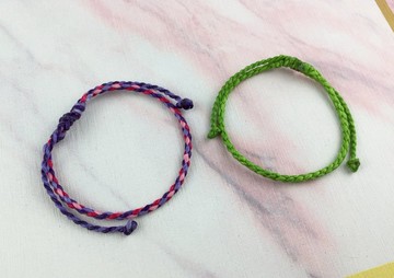 【辮子小姐】 特細款 蠶絲蠟線 編織手環