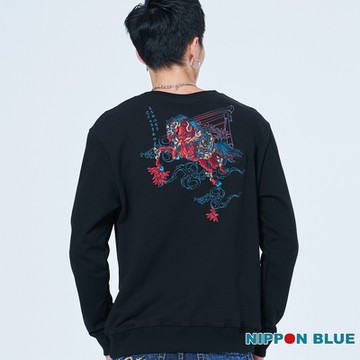 日本藍 BLUE WAY – 東海道神馬祭大學長TEE(黑)