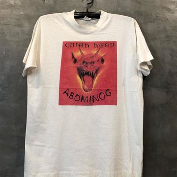 Uriah Heep學院派重金屬風樂隊vintage復古高街短袖T恤男潮牌半袖