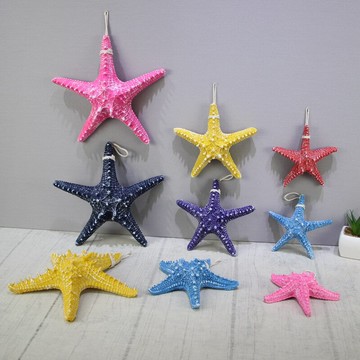 地中海樹脂仿真饅頭海星擺件霸王星拍攝道具櫥窗布置家居墻壁掛件