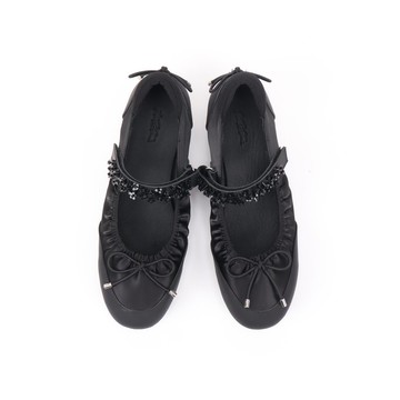 notdetailed原創 蝴蝶結裝飾單鞋 小圓頭小貓跟德訓鞋