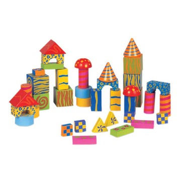 classic world 德國經典木玩客來喜德國豪華城市積木 100pcs