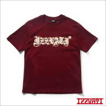 IZZVATI-雙面組織高透氣T-暗紅