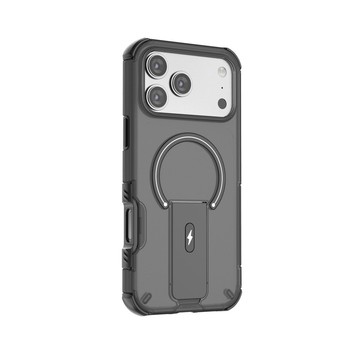 鎧甲防摔殼 機甲隱形支架 膚感磨砂 保護殼  磁吸手機殼  適用於 iPhone 18 17 16 Pro Max