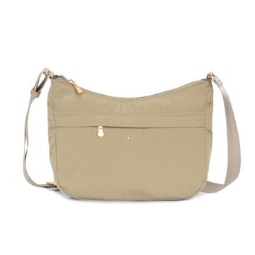 J II 側背包 柔光防潑水斜背包-奶茶色-7003-21