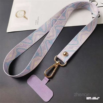 🍭臺灣出貨🍭手機掛繩長款掛脖高端寬版帶子不勒脖富貴祥雲民族風潮女通用掛鏈