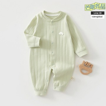 【A類純棉】嬰兒連體衣 新生兒衣服 寶寶爬服 哈衣 睡衣 春秋款 長袖連體服 初生兒貼身衣物 無骨縫製 柔軟親膚 新生兒禮盒