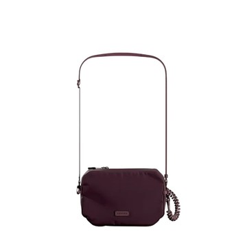 XOUXOU CROSSBODY BAG 機能斜背包 (勃根地紫) + 扁帶掛繩12mm 多功能背帶