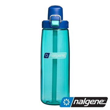 【美國 Nalgene】Straw Bottle吸管水壺710c.c『水藍/水藍蓋』5566-0124 戶外 露營 登山 隨身水壺 環保水壺 運動水壺 吸管水壺