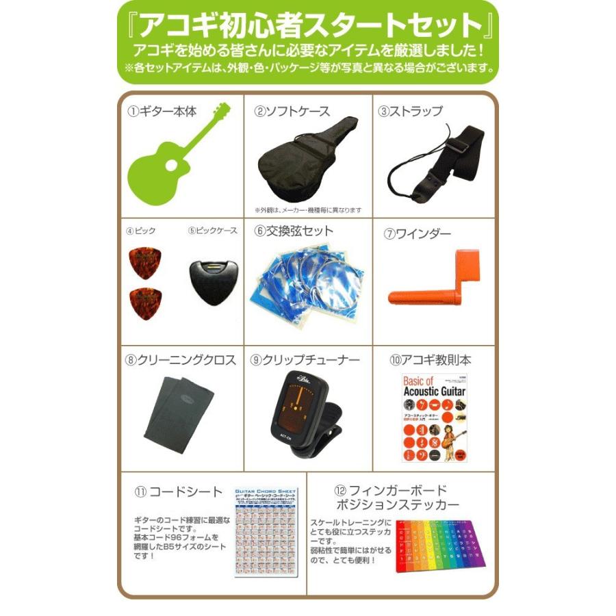 エピフォン アコースティックギター Epiphone DR-100 アコギ 初心者 超入門 8点 セット