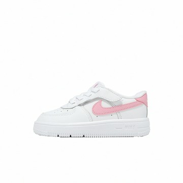 Nike 小童鞋 Force 1 Low Easyon TD 白 粉 魔鬼氈 休閒鞋 IH4491-115