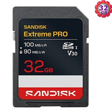[新] SanDisk 32G 32GB SD Extreme pro 100MB/s V30 SDSDXXO-032G 記憶卡