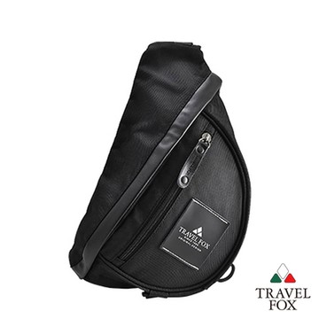 【TRAVEL FOX 旅狐】單肩防潑水尼龍包 肩背包 (TB821-01 黑色)