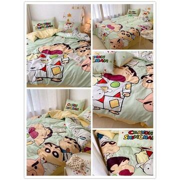 蠟筆小新 布床包被套組合  單雙人件套