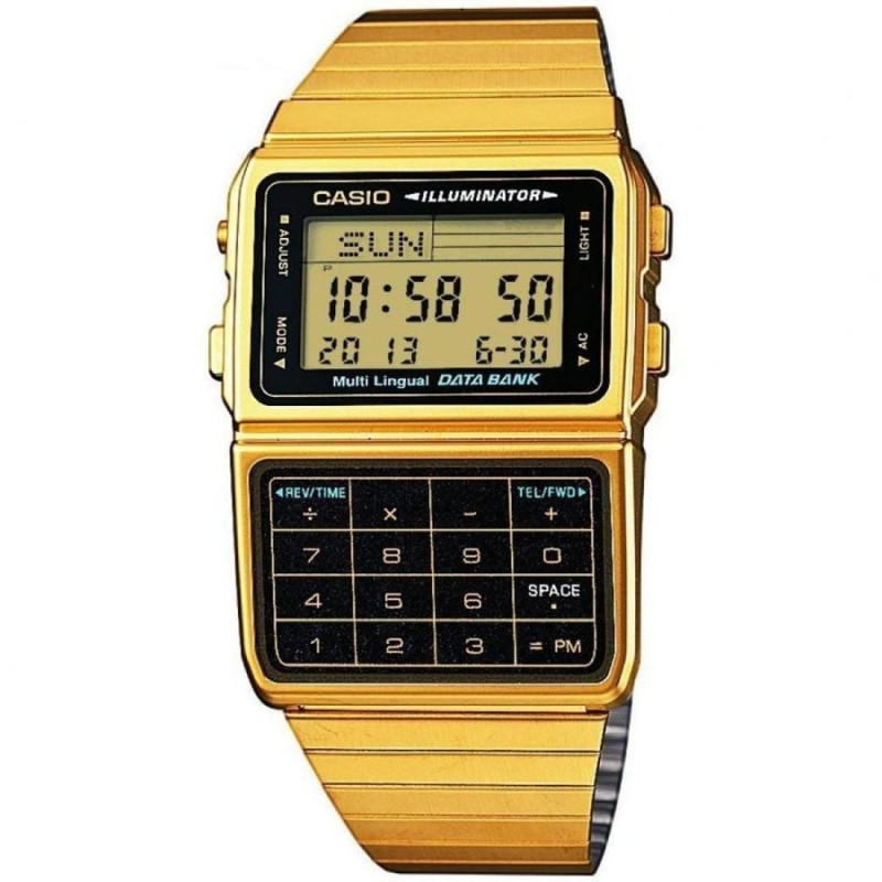 送料無料 CASIO カシオ DBC-611G-1 ゴールド データバンク カリ