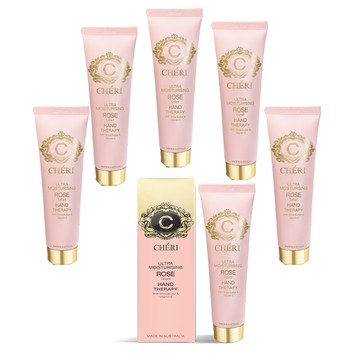 【澳洲 Cheri】頂級潤澤玫瑰萃取護手霜-6入組 75ml/瓶