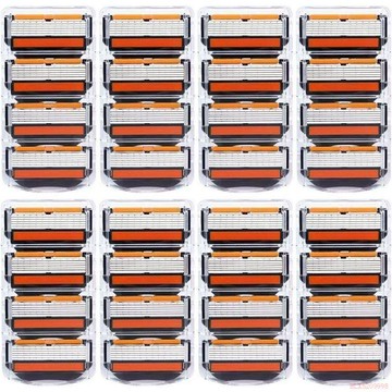 精選好物🌈【活動】新品6層刀片通用5層男士手動剃鬚刀頭吉利鋒六層刮鬍刀頭