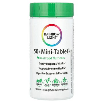 Rainbow Light, 50+ Mini Tablet™+，180 片迷你片