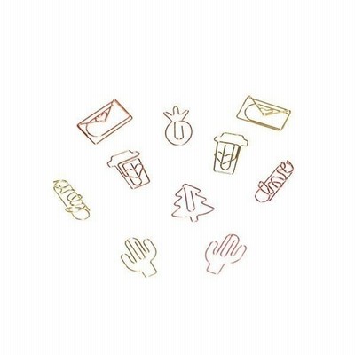 ゼムクリップ ブックマーク ペーパークリップ かわいいクリップ 可愛い オフィス学校用 文房具 装飾 10p 通販 Lineポイント最大get Lineショッピング
