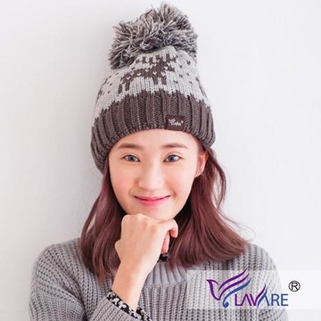 LAVARE 雙層升溫蓄熱帽 麋鹿 灰