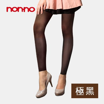 透膚極黑九分褲襪-7575