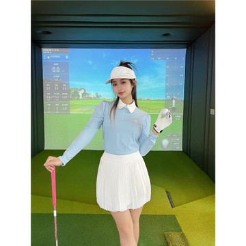 高爾夫女裝高爾夫服裝女套裝韓版高爾夫長袖女高爾夫女裙顯瘦彈力