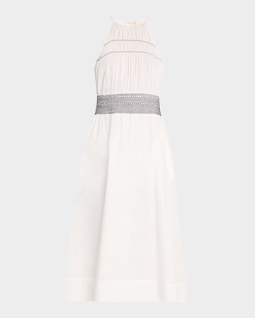 Melanie High-Neck Midi Dress