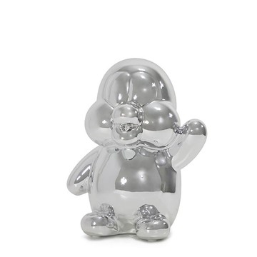 閃光企鵝存錢筒 - 銀色