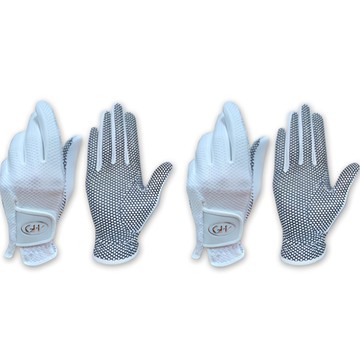 GH 女性用涼感網眼矽膠高爾夫手套 (雙手用)  2套  白色  不適用