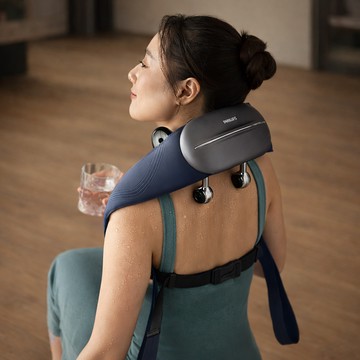 【 PHILIPS 飛利浦 】雙效熱敷頸部按摩器 (PPM3523DB)  雙魚座生日/生日禮物/貼心舒緩禮/熱銷療癒款/孝親舒壓禮/久站族必備/傳遞溫暖心意
