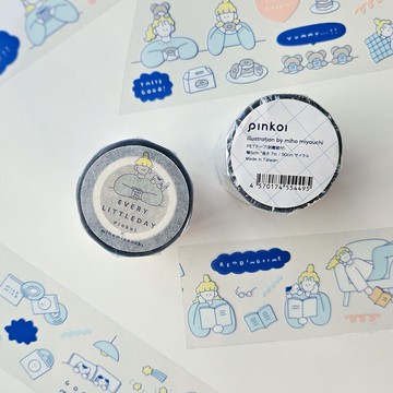 【預購販售】EVERY LITTLE DAY | Pinkoi × miho miyauchi 聯名PET膠帶