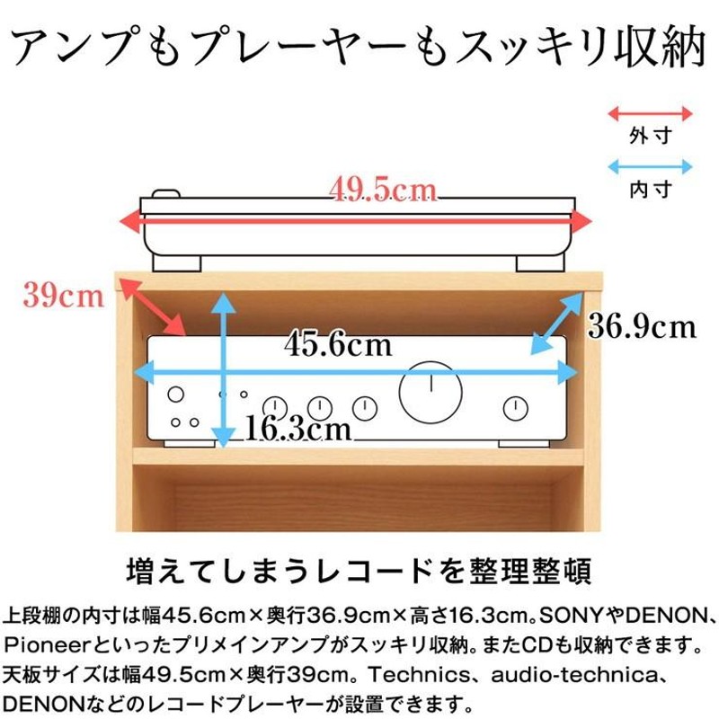 ラック 日本製 収納ラック コレクションラック オープンラック レコードラック オーディオラック オーディオ レコード収納 代引不可 |  LINEブランドカタログ