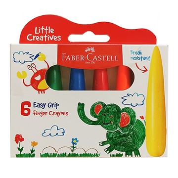 【非庫存商品急單勿下】Faber-Castell 輝柏 學齡子彈可擦拭蠟筆6色 NO.122606 (NOD)