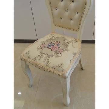 歐式餐椅墊美式皮椅子馬蹄形弧形椅墊簡約現代輕奢防滑餐椅坐墊