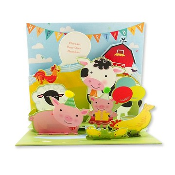 開心農場【Up With Paper-立體卡片 生日祝福】