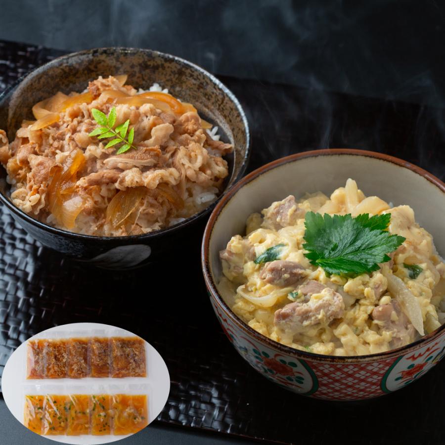 徳島 「吟月」 簡単ふんわり親子丼と牛丼の具（8食）