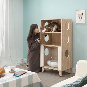 玻璃門貓砂櫃 特惠出清