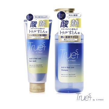 【日本Truest】沙龍級酸熱洗髮精480ml+護髮膜180g