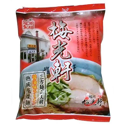 藤原製麺 旭川梅光軒 三方麺醤油 108g×10袋