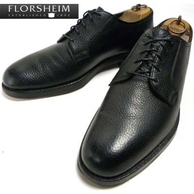 フローシャイム Florsheim シボ革 プレーントゥシューズ 9 1/2D(27.5cm ...