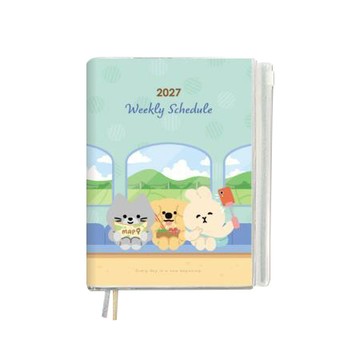 珠友Chuyu2027年B6彩色週誌收支/旅途/BC-50738-01