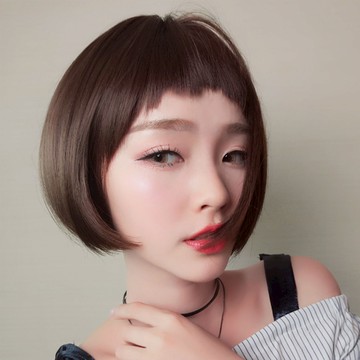 酷女神 俏短髮  高仿真 大頭皮自由分線  空氣瀏海 短直髮【MB412】☆雙兒網☆